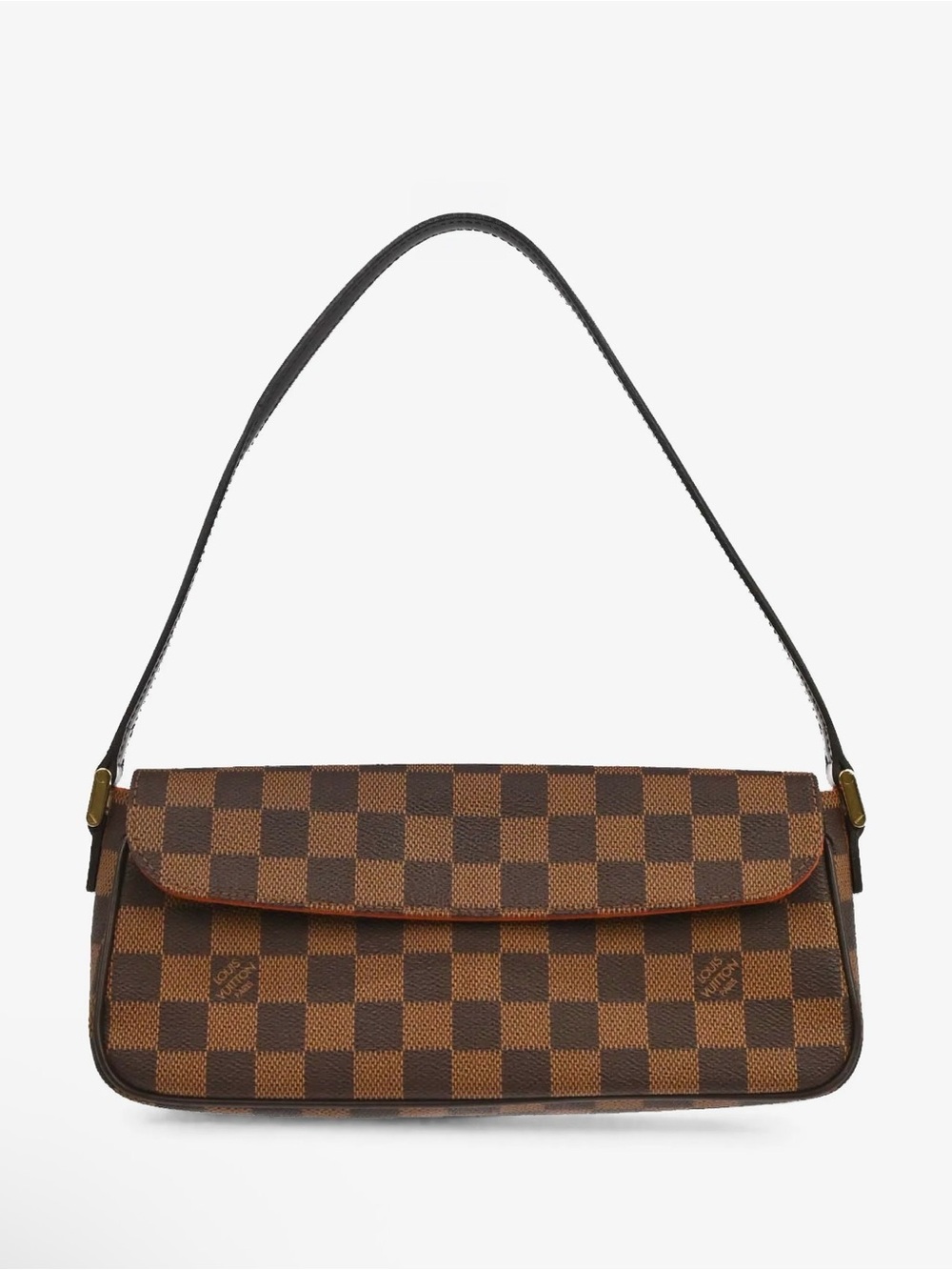 Louis Vuitton 2003 Damier Ebène Recoleta Brown Check Coated Canvas Shoulder Bag